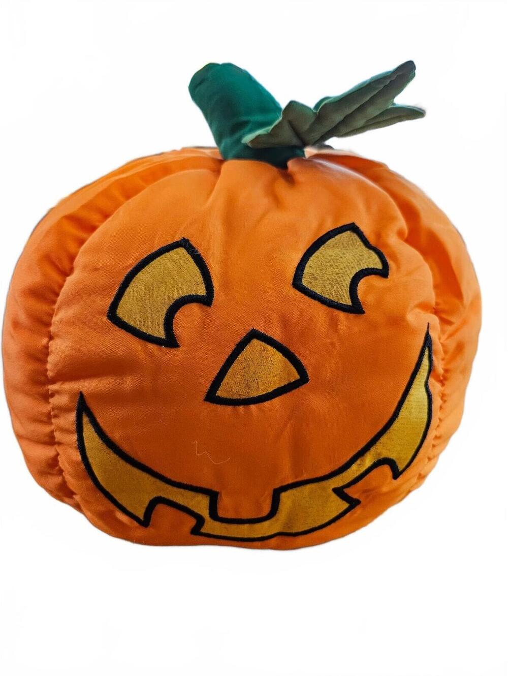 Vintage Stuffed Halloween Pumpkins - 2 available
